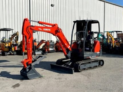 Kubota KX71-3 Mini Excavator Rubber Tracks Backhoe Hyd Thumb Bkt Blade